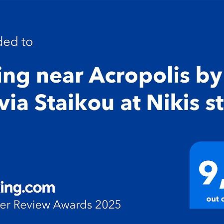 Apartmán Living Near Acropolis By Sylvia Staikou At Nikis Str Atény Exteriér fotografie